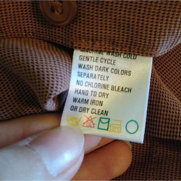 Quick Reflex Terra Cotta Short Sleeve Button Up Shirt - Picture 5 of 5